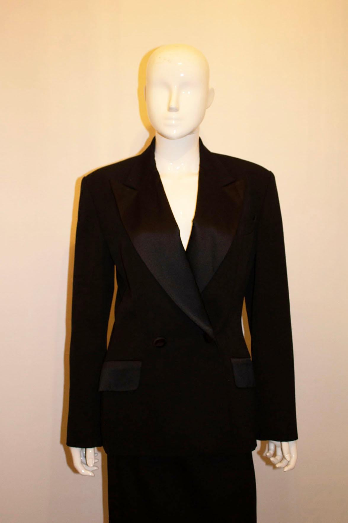Vintage Celine  Tuxedo Dinner Skirt Suit In Good Condition In London, GB