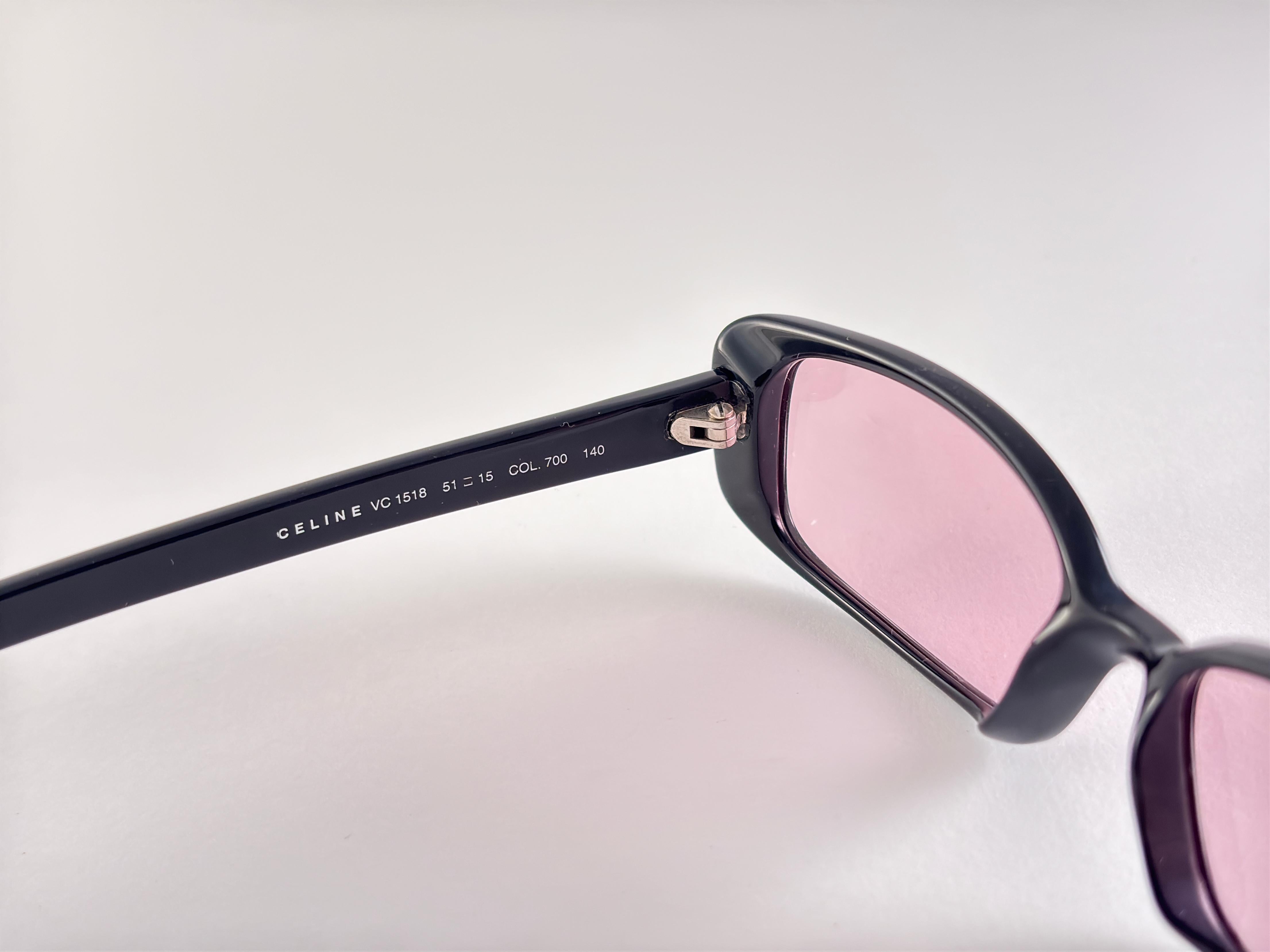 Grigio Occhiali da sole Celine VC 1518 Office Sirenes d'epoca 1990 Made in Italy in vendita