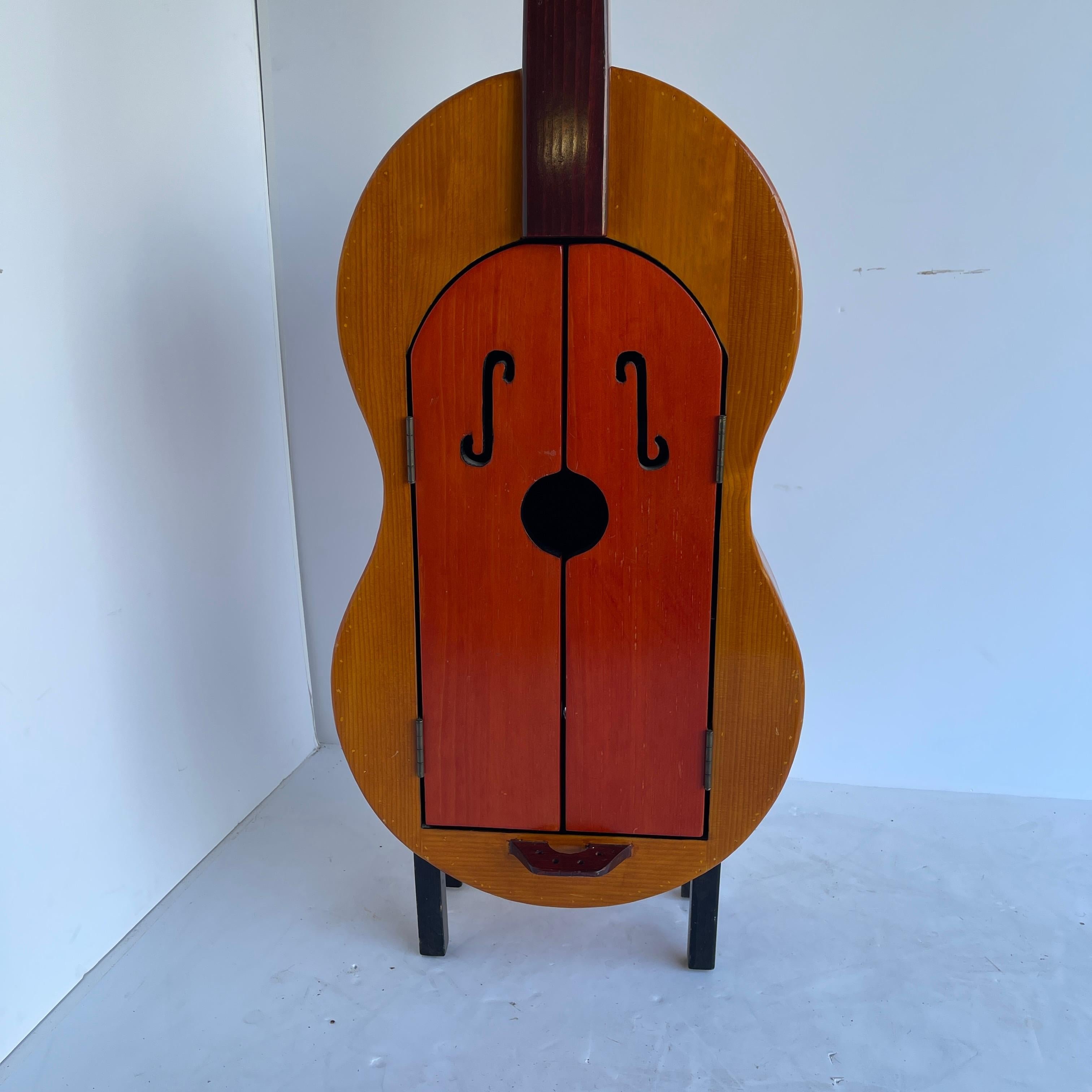 Vintage Cello Cabinet Dry Bar Shelf or Musical Prop 5