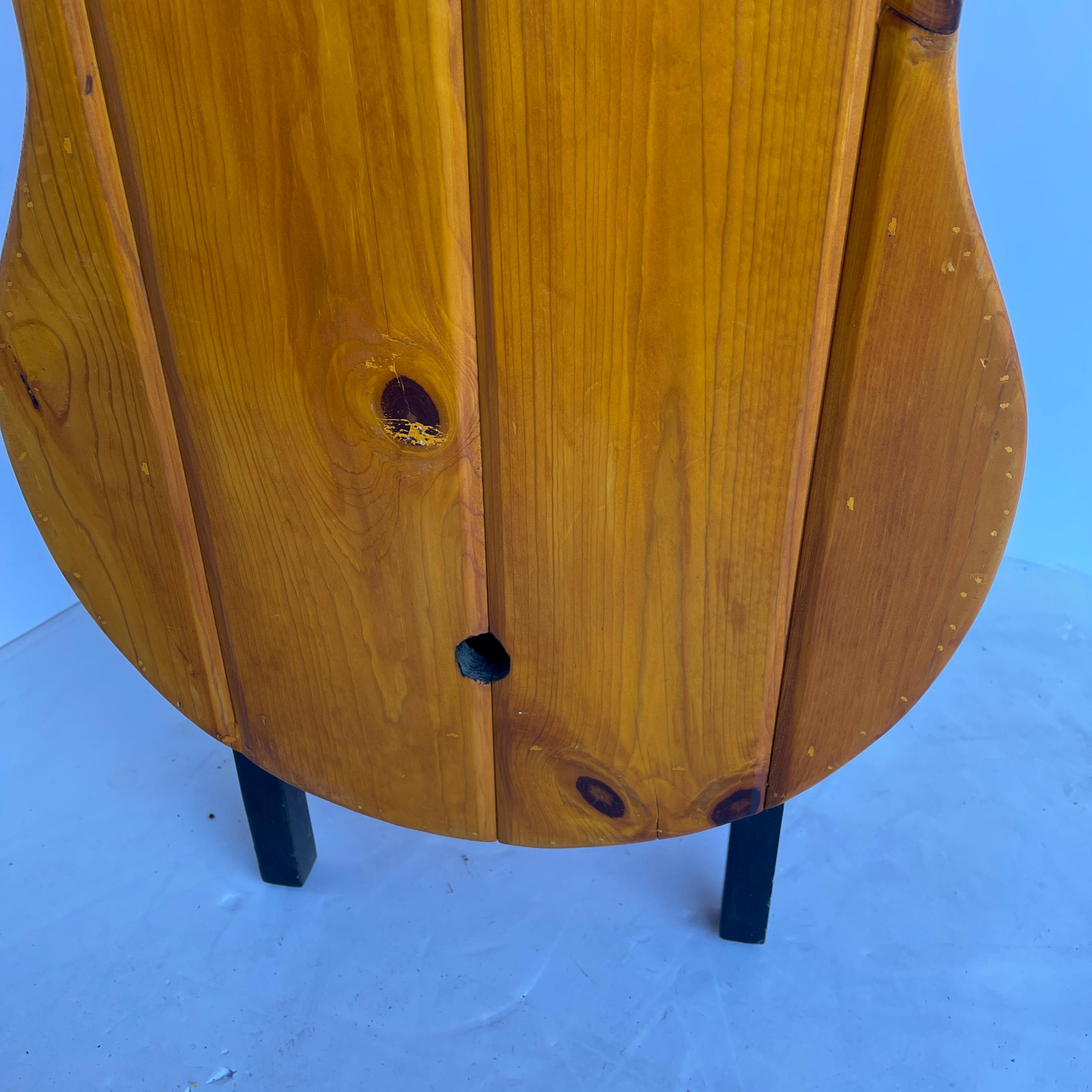 Vintage Cello Cabinet Dry Bar Shelf or Musical Prop 8