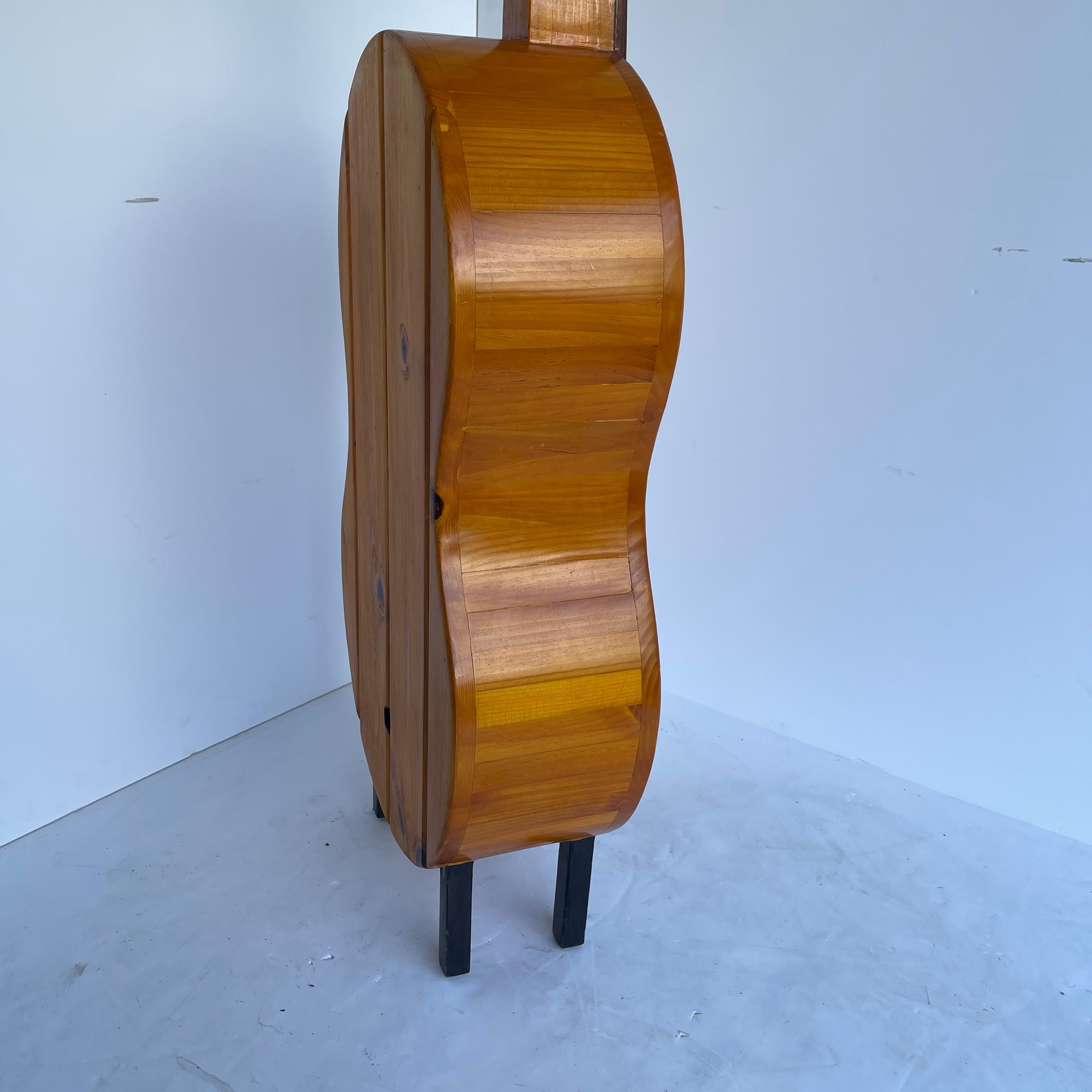 Vintage Cello Cabinet Dry Bar Shelf or Musical Prop 10