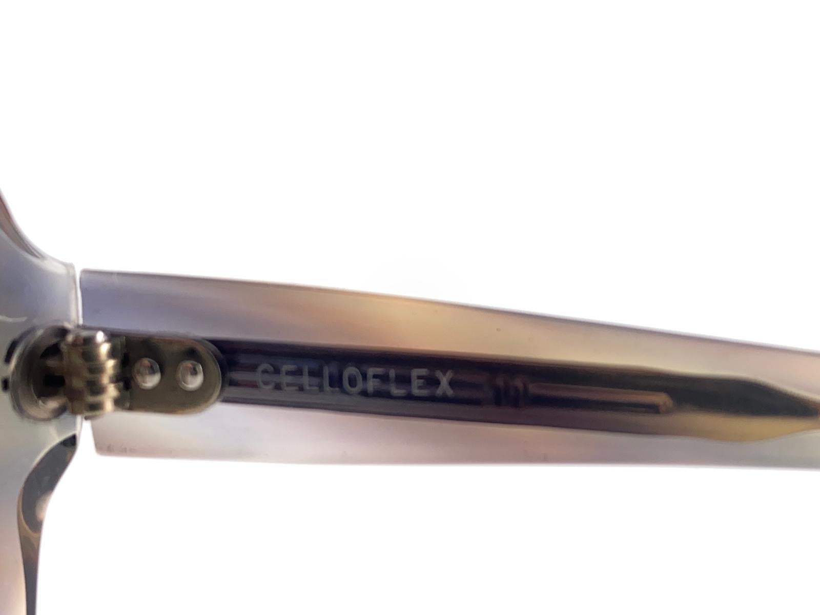 Vintage Celloflex „ Orbitol's“ Übergroße bedruckte Vintage-Sonnenbrille mit Lens im Angebot 1