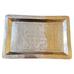 Used Celtic Knots Brass Tray