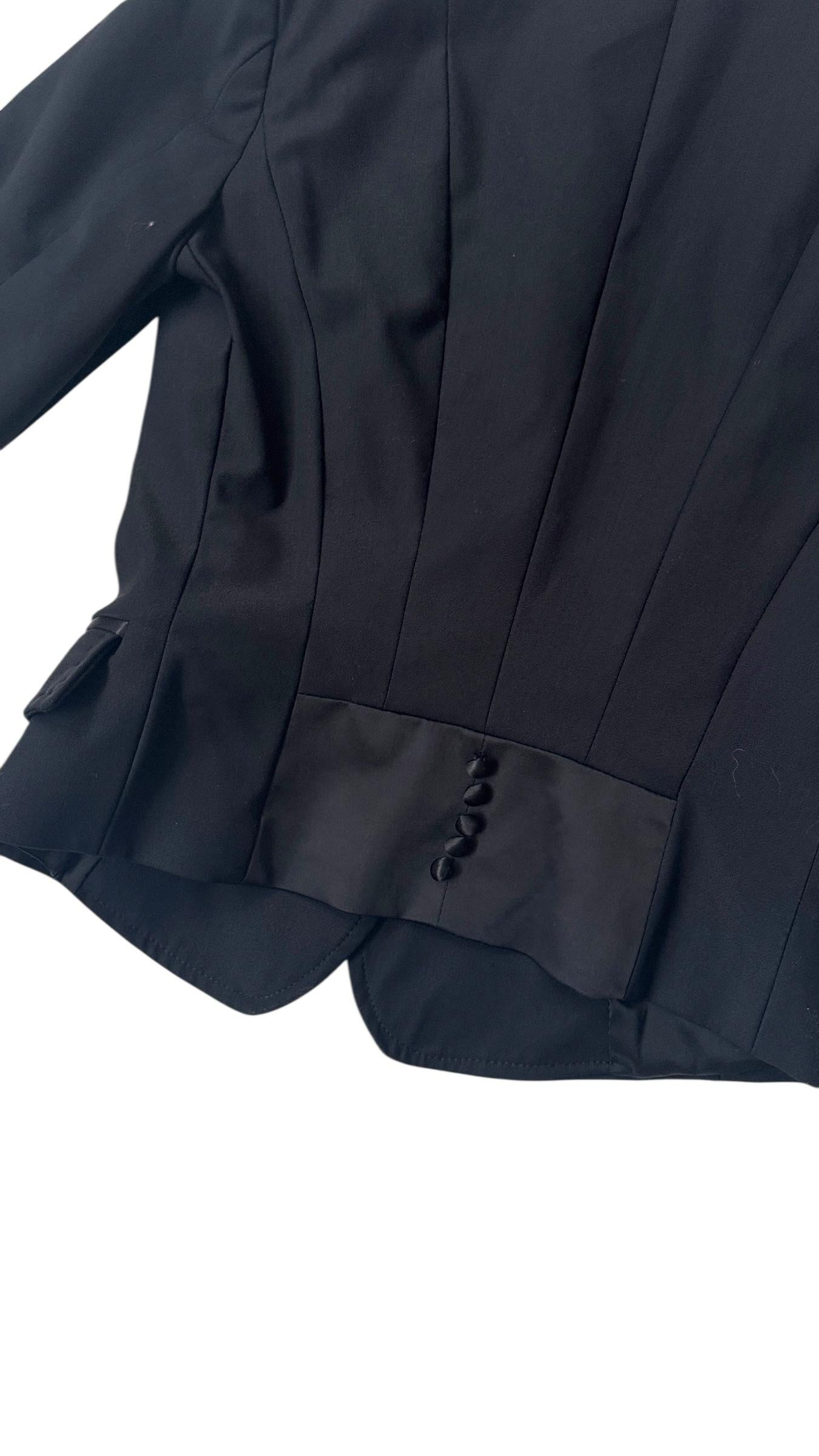 Vintage Celyn B. by Elisabetta Franchi Black Fitted Blazer - We pay import duty! in vendita 9