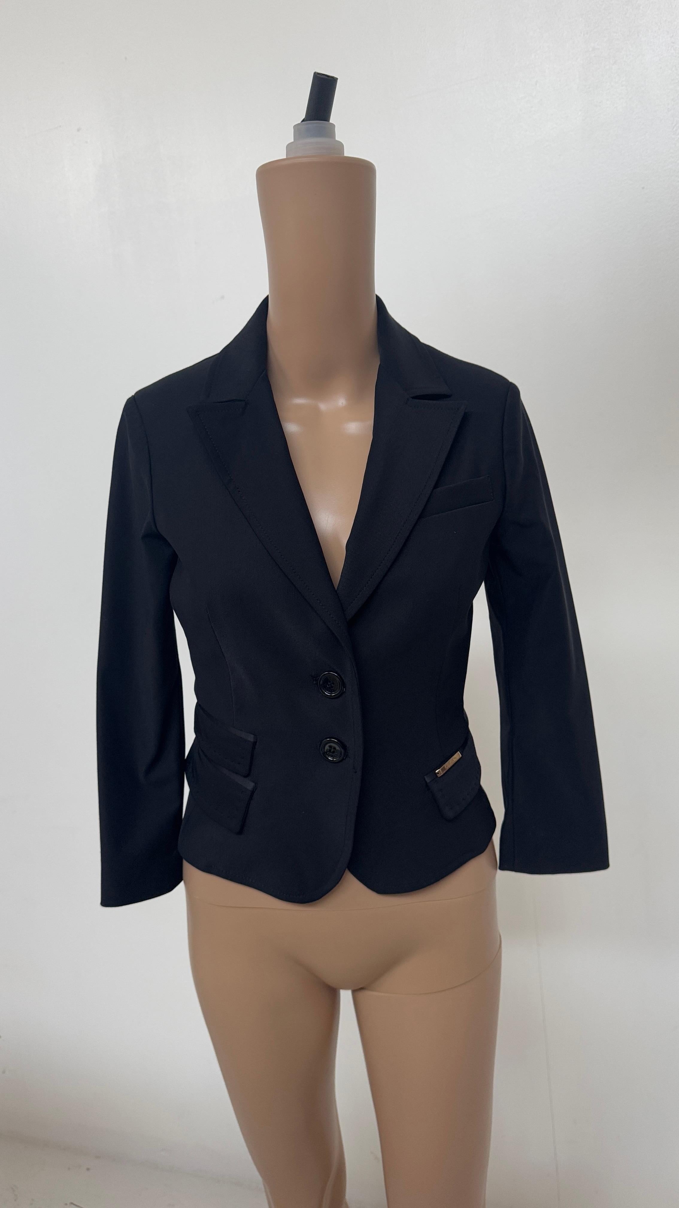 Vintage Celyn B. by Elisabetta Franchi Black Fitted Blazer - We pay import duty! In condizioni buone in vendita a Milano, IT