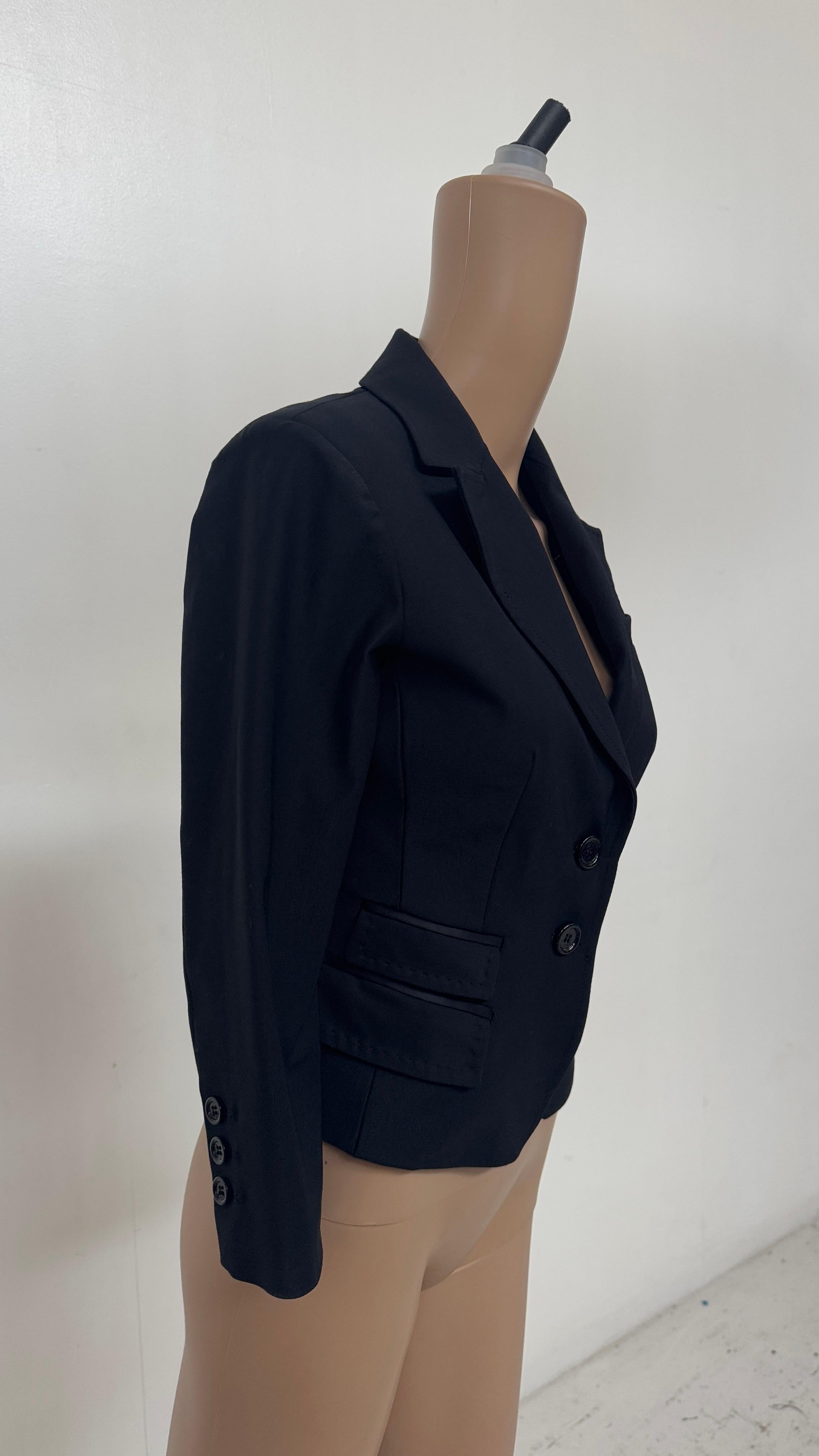 Vintage Celyn B. by Elisabetta Franchi Black Fitted Blazer - We pay import duty! in vendita 4