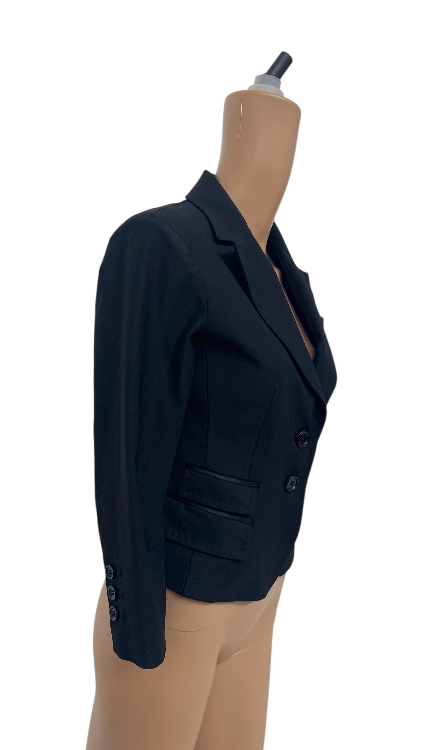 Vintage Celyn B. by Elisabetta Franchi Black Fitted Blazer - We pay import duty! in vendita 5