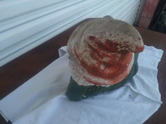 Statue de jardin Lazy Gnome vintage en ciment moulé