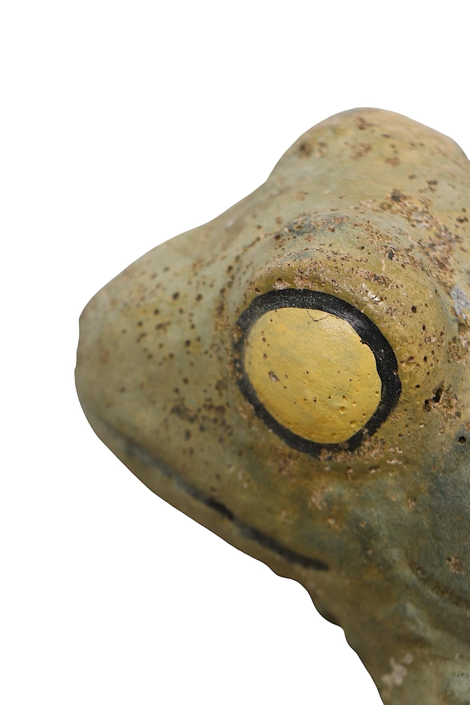 Vintage Zement Garten Frosch Brunnen Kopf im Angebot 1