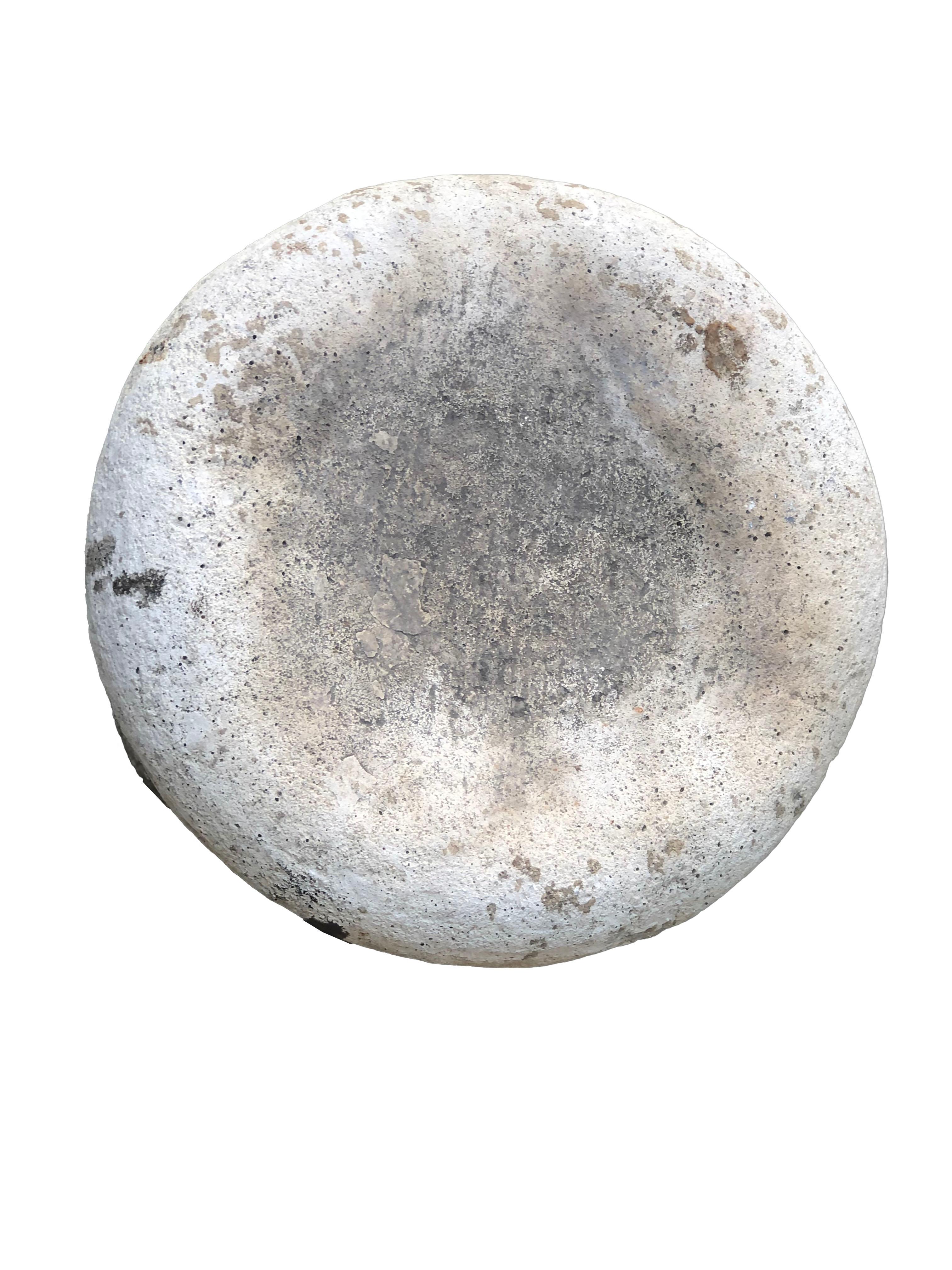cement garden stool