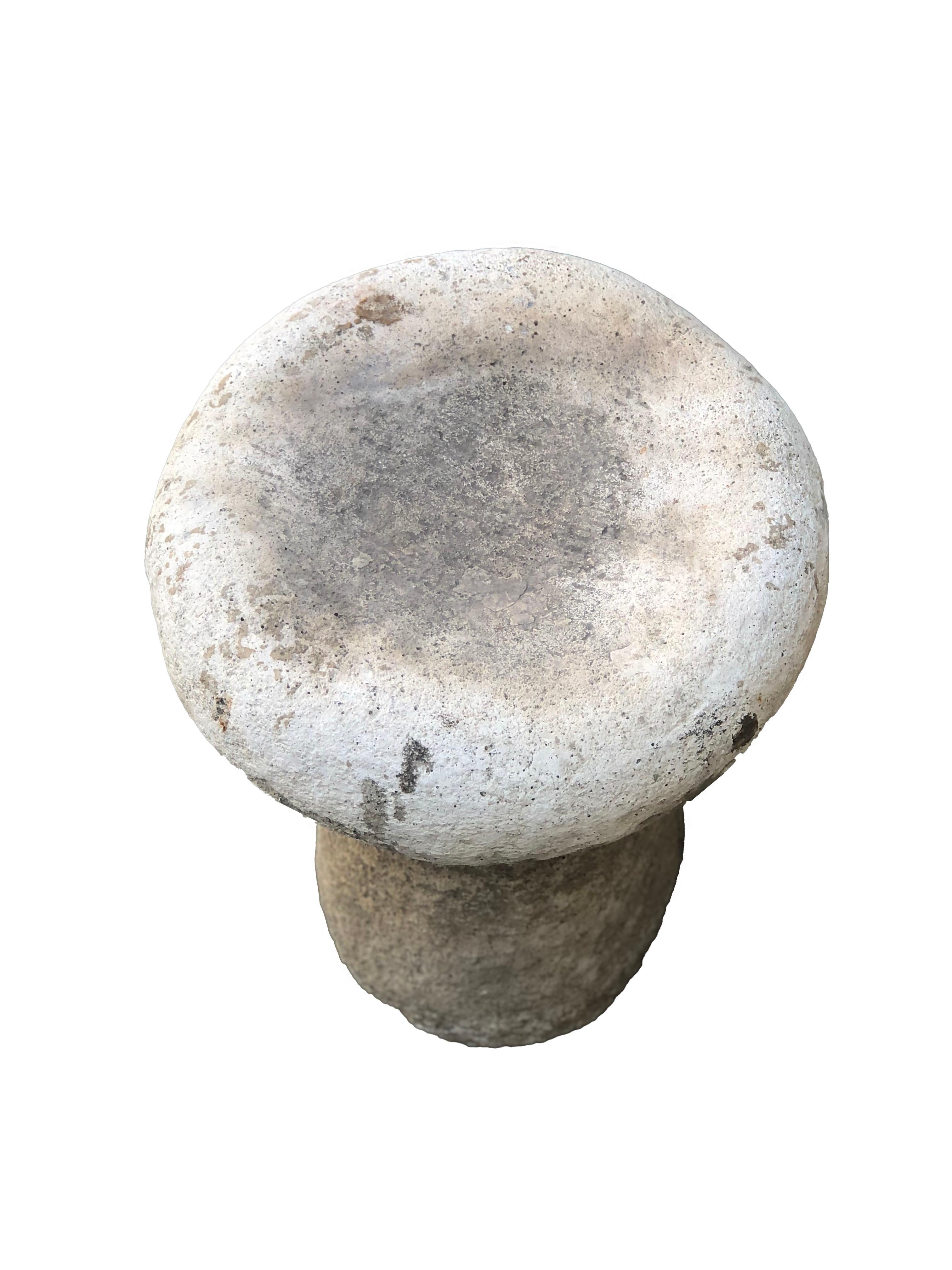 concrete garden stool