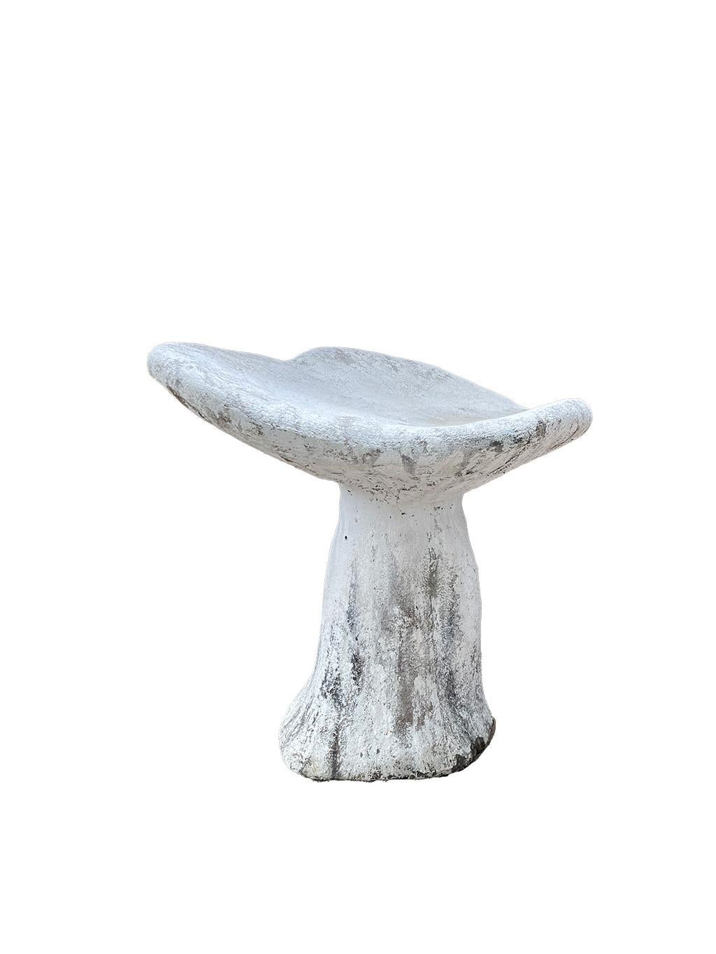 Vintage Cement Mushroom Seats, a Pair In Good Condition In Wichita, KS