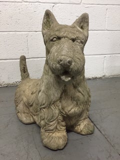 Vintage Cement Scottish Terrier