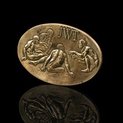 Vintage Centennial Medallion, American, Bronze, J Walter Thompson, Anniversary