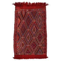 Alfombra «Yastik Cicim» vintage de Anatolia Central