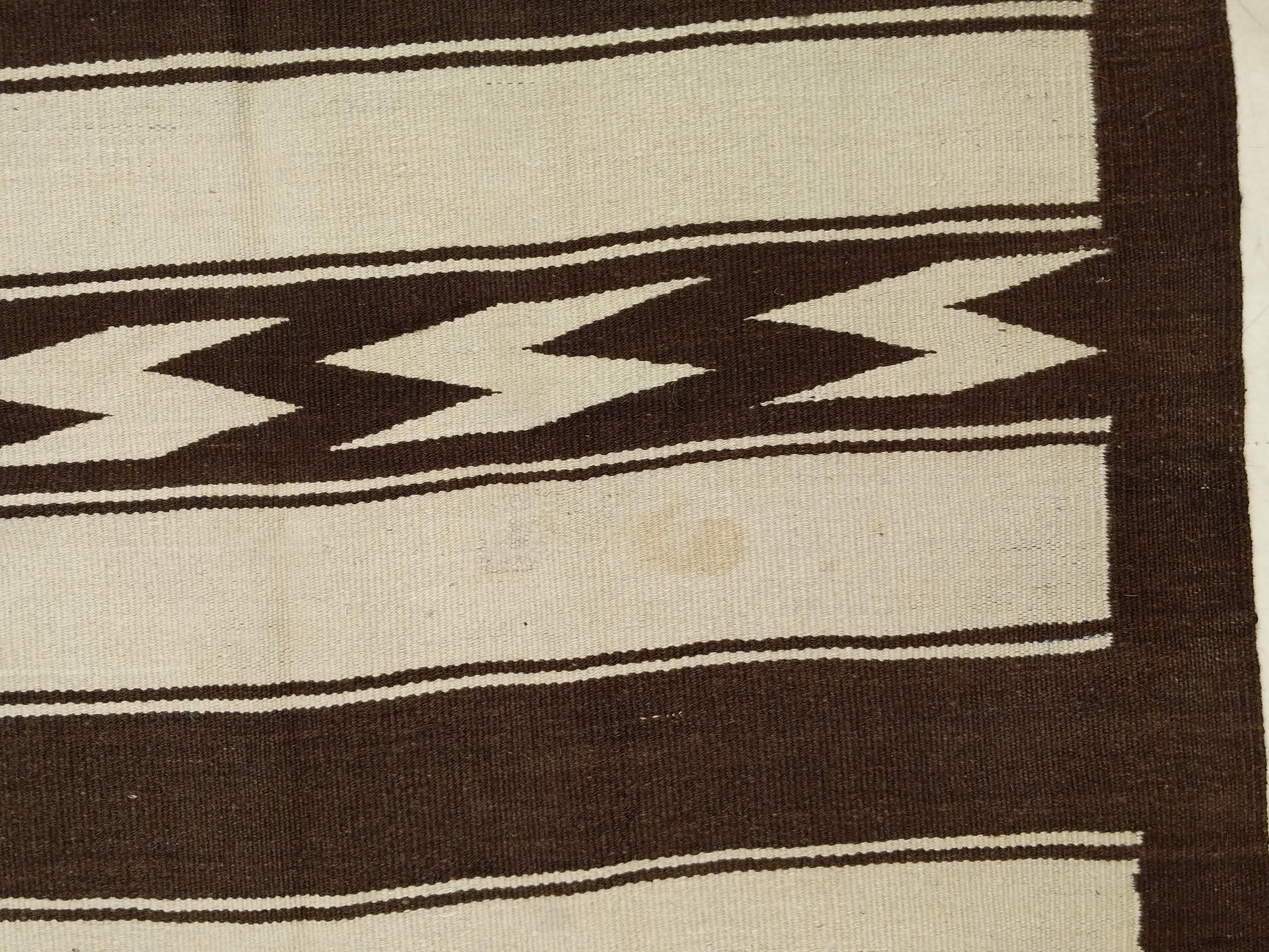 Uzbek Vintage Central Asian Minimalist Kilim For Sale