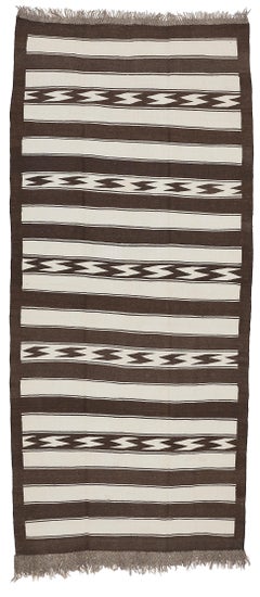 Vintage Central Asian Minimalist Kilim