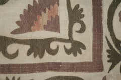 Tapis vintage Suzani à broderie Asie centrale