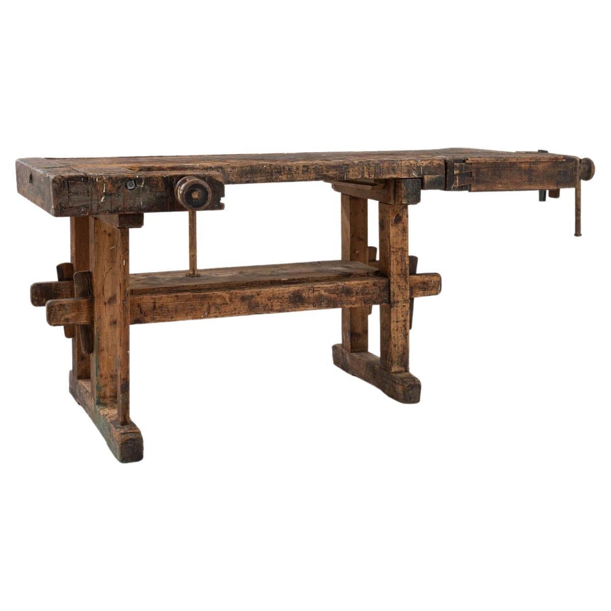 Vintage Central European Carpenter’s Bench