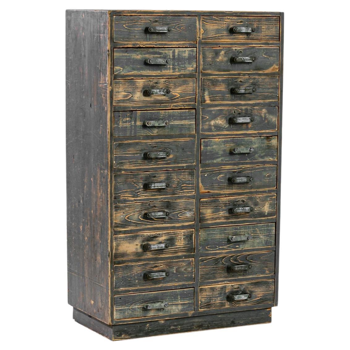 Vintage Industrial Metal Chest at 1stDibs