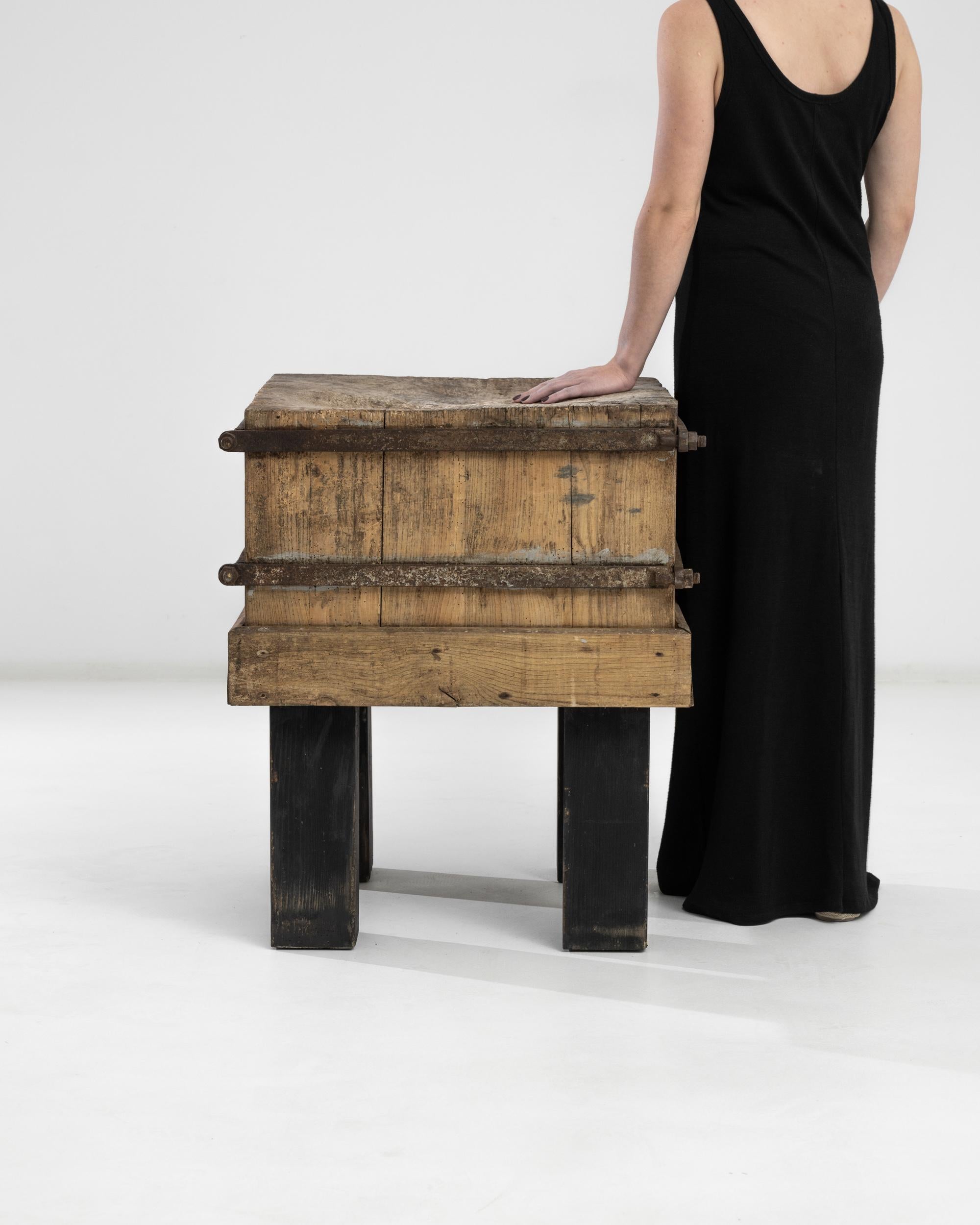 Early 20th Century Vintage Central European Industrial Work Table