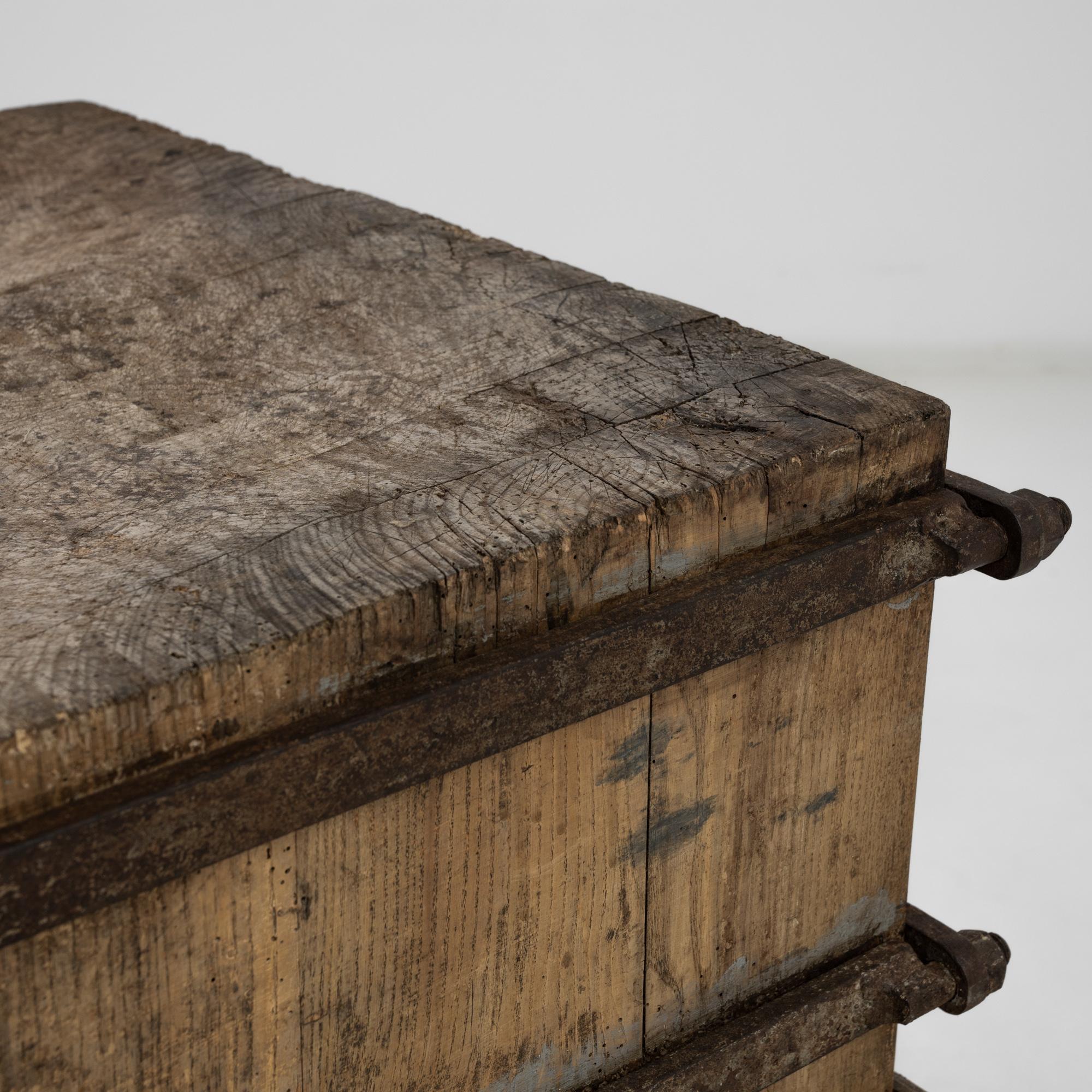 Vintage Central European Industrial Work Table 1