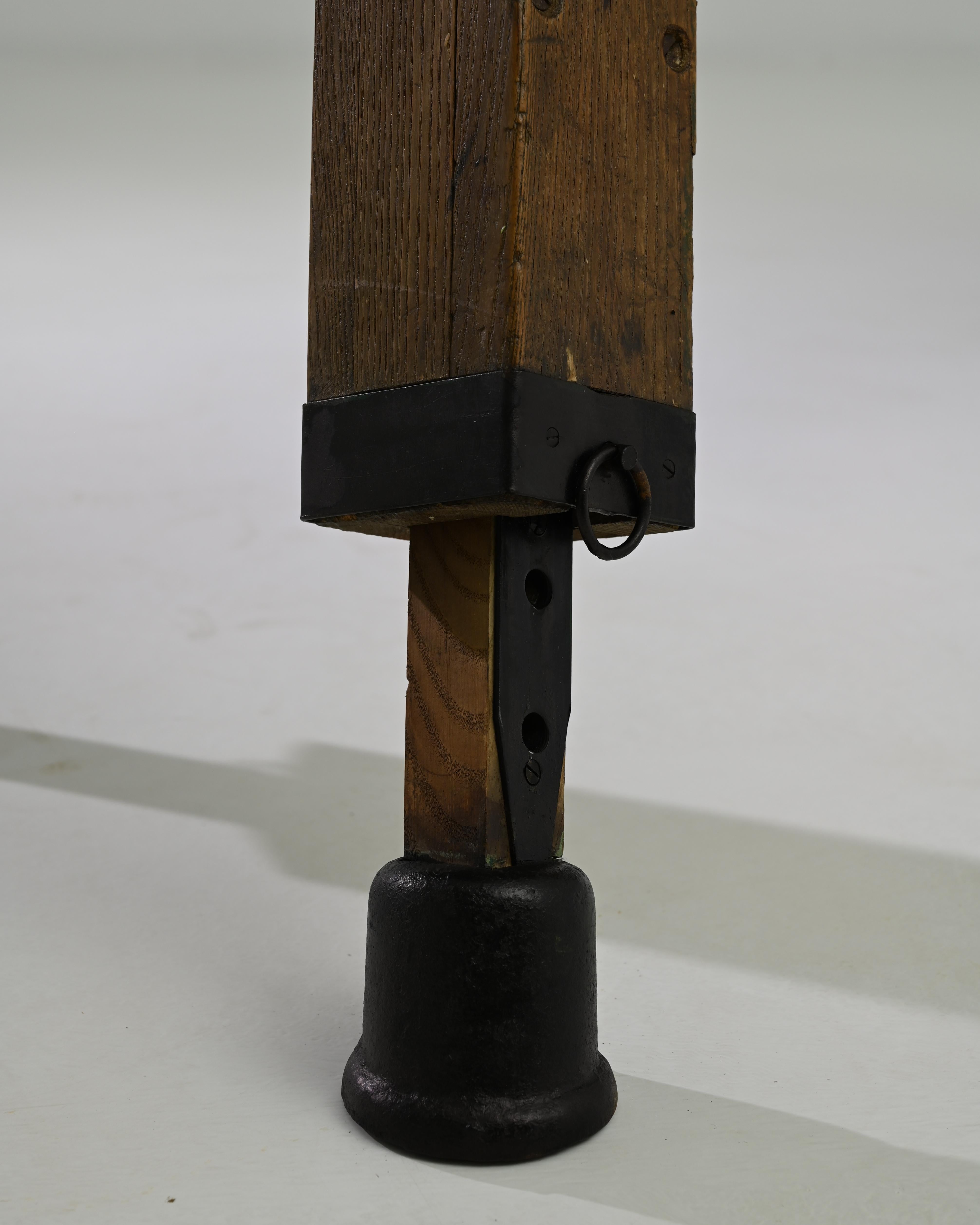 Vintage Central European Leather Pommel Horse 5