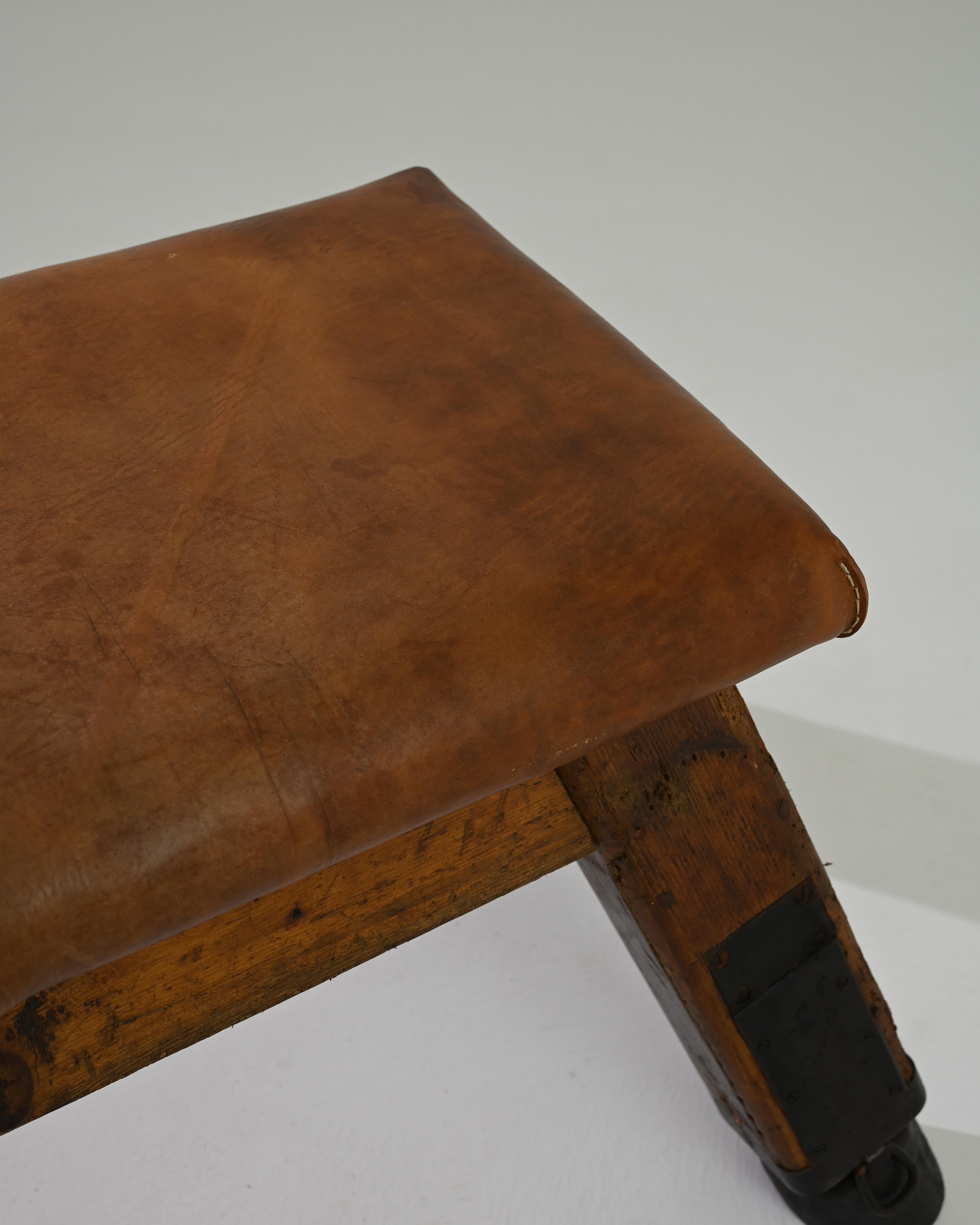 Faux Leather Vintage Central European Leather Pommel Horse