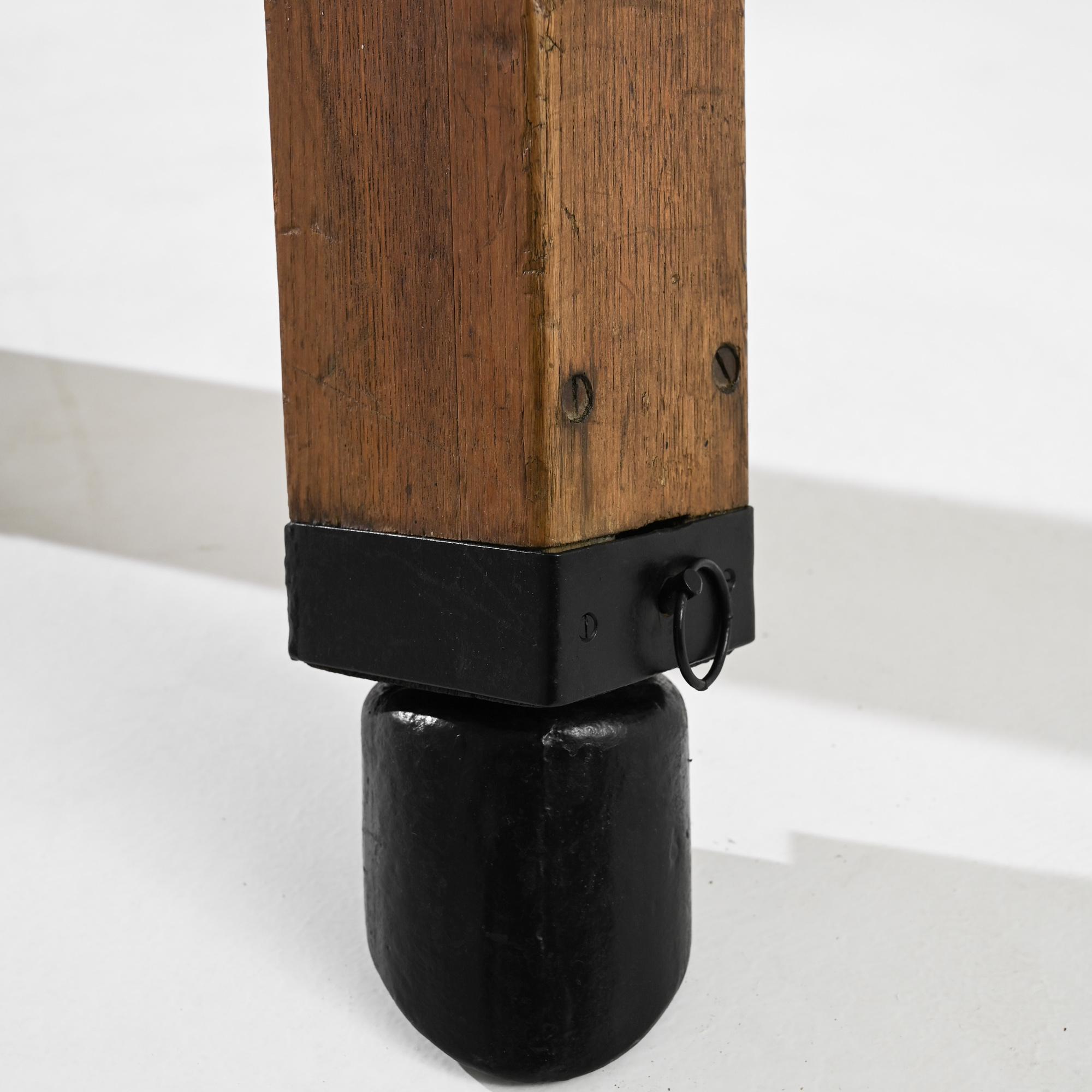 Vintage Central European Leather Pommel Horse 2