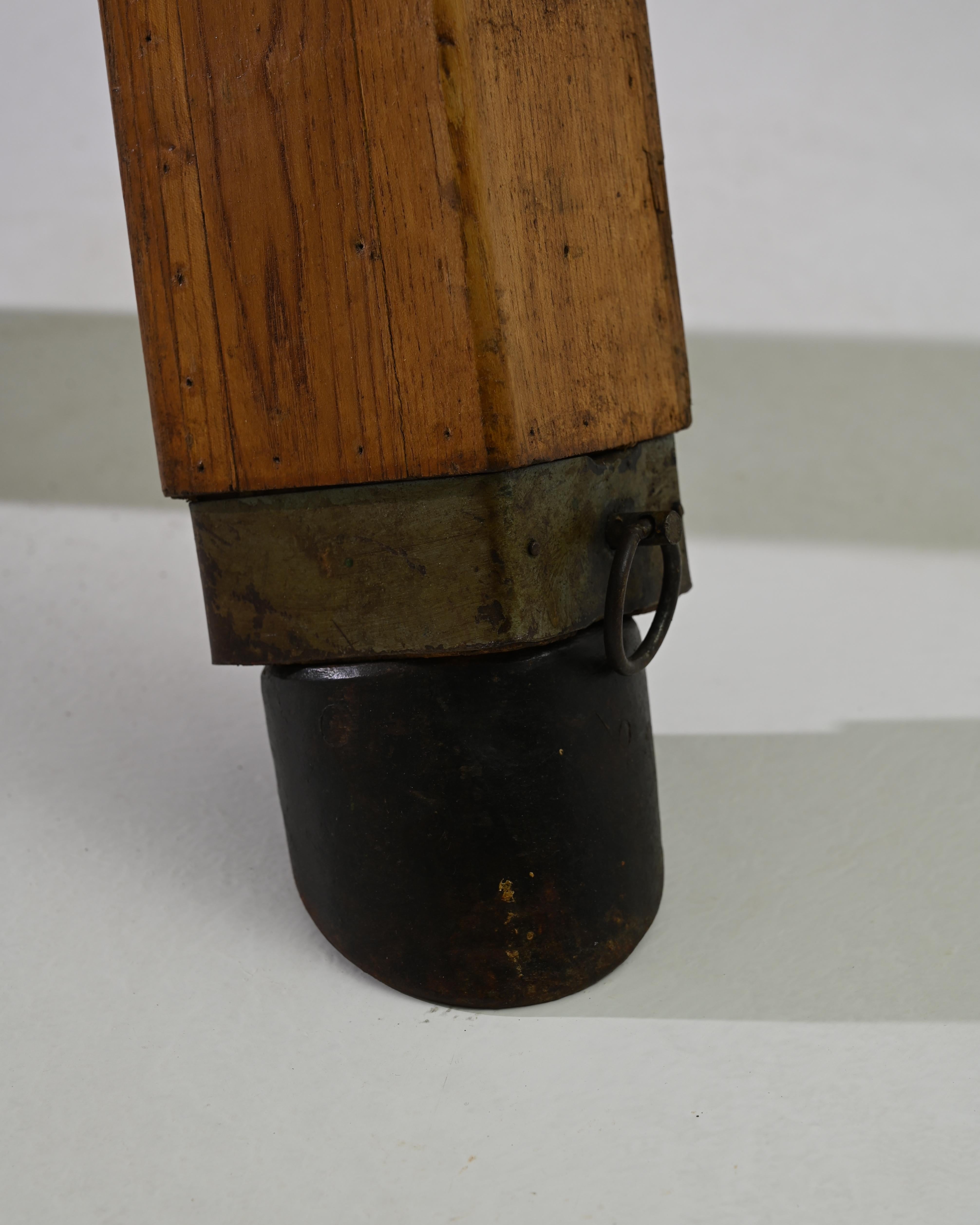 Vintage Central European Leather Pommel Horse 3