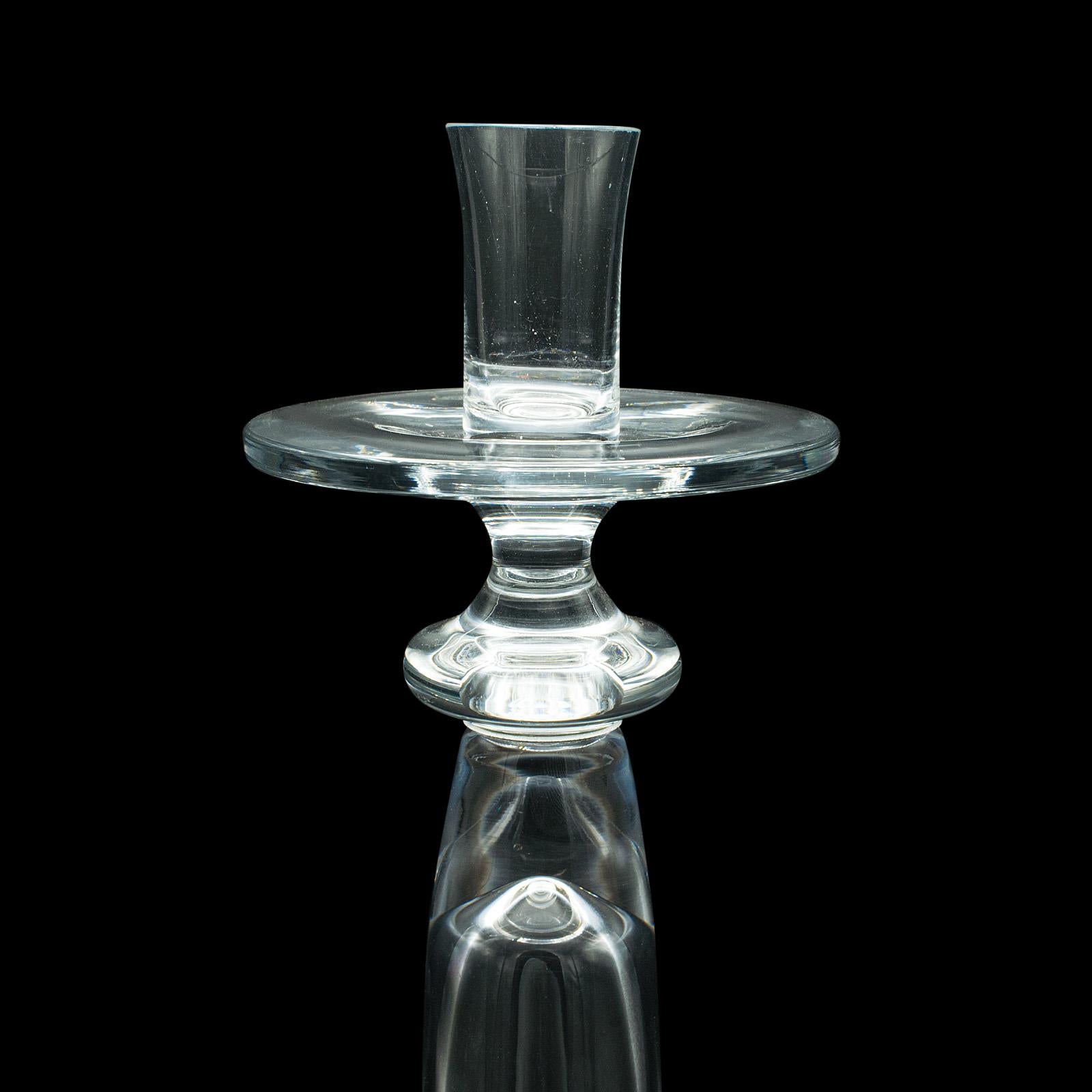 Vintage Centrepiece Candlestick, Italian Glass, Candle Nozzle, Late 20th Century For Sale 3