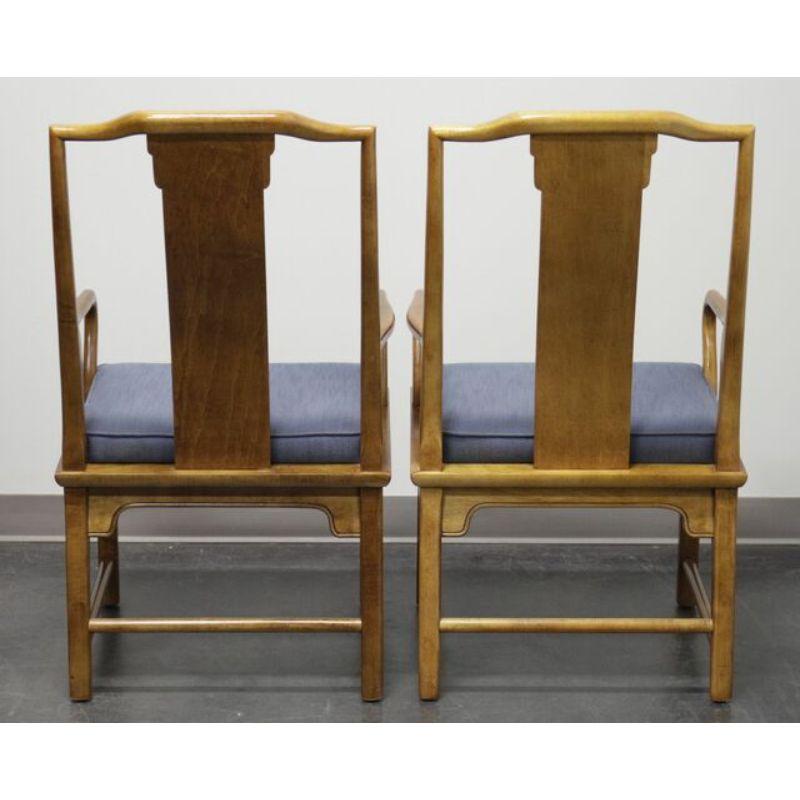 CENTURY Chin Hua Asian Chinoiserie Dining Armchairs - Pair In Good Condition For Sale In Charlotte, NC