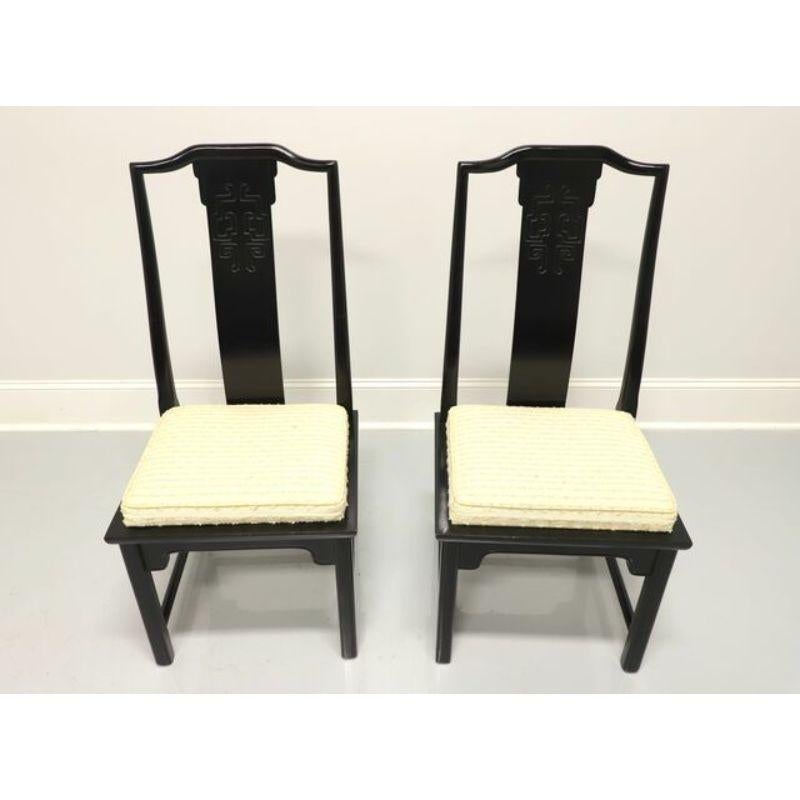 American CENTURY Chin Hua Asian Chinoiserie Dining Side Chairs - Pair B