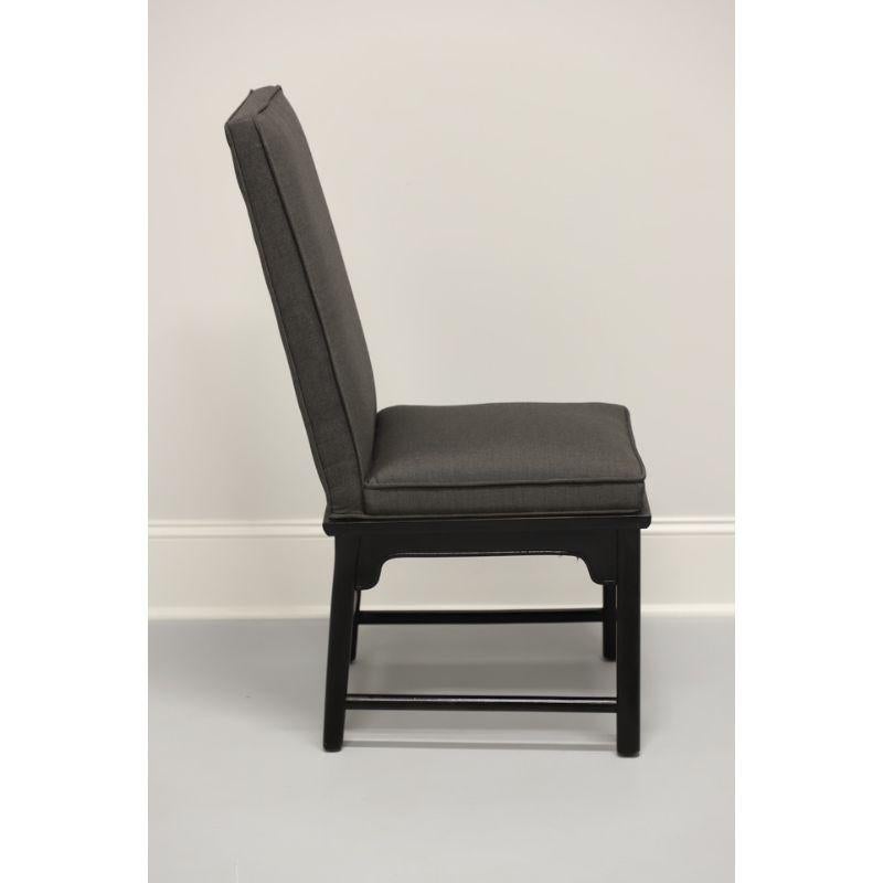 Chinoiserie CENTURY Chin Hua by Raymond Sobota Black Lacquer Side Chair For Sale