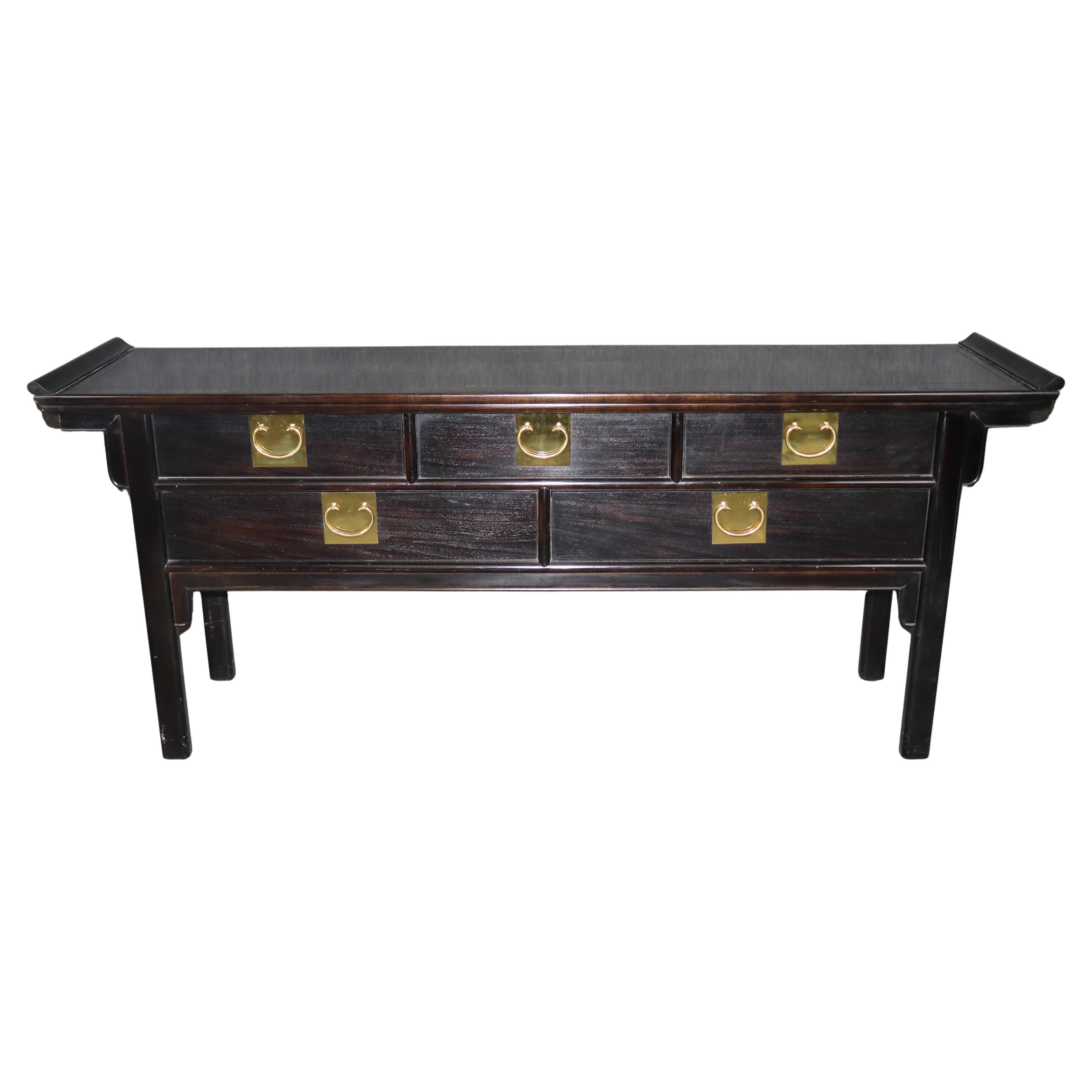 Vintage Century Chinoiserie Style Chin Hua Console Table