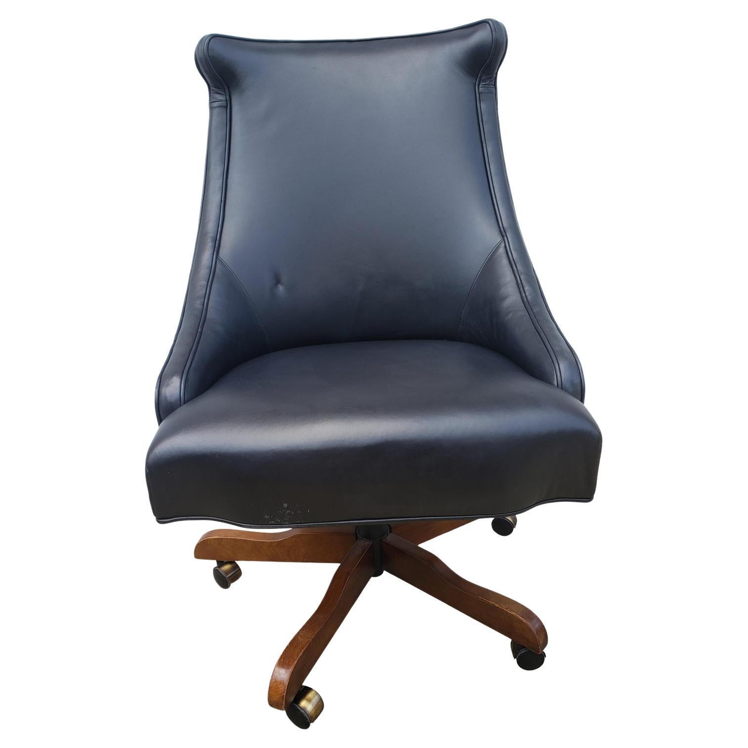 Vintage Century Furniture Co. Swivel Executive Office Chair on Casters