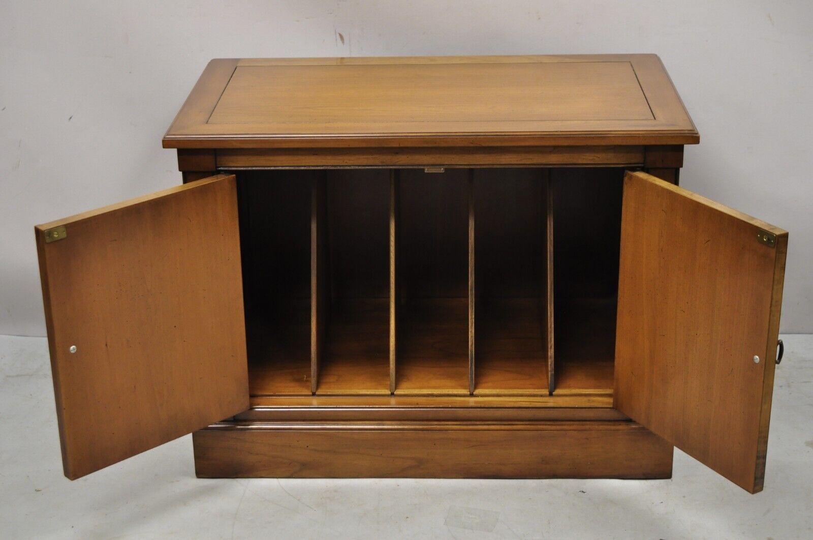 antique record storage cabinet