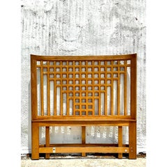 Vintage Century Furniture Monumental Grid King Headboard