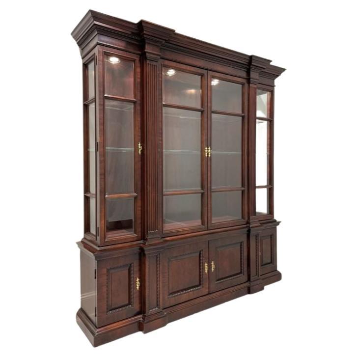 CENTURY Mahogany Traditional Breakfront China Cabinet