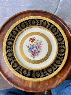Vintage Century Royal Bavarian Hutschenreuther Hand Painted Floral Plates Selb