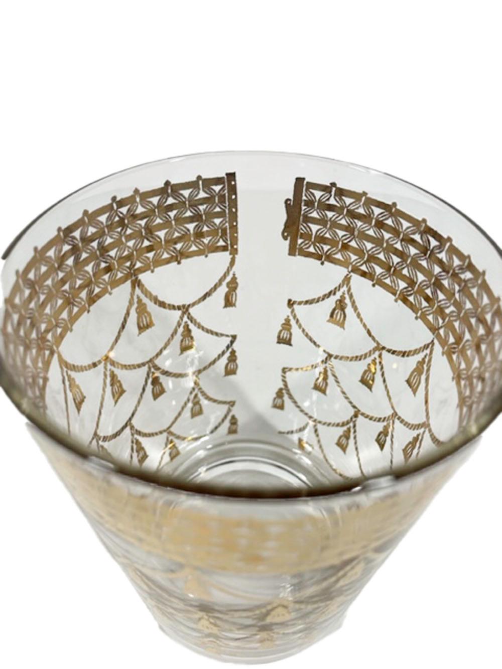 old gold glasses