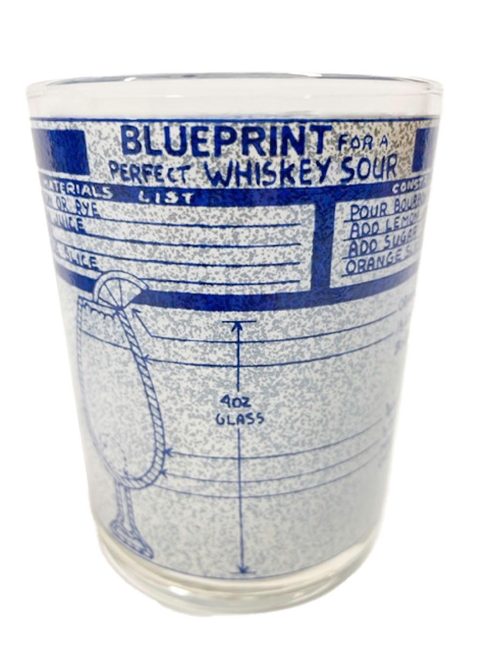 American Vintage Cera Glassware Blueprints for the Perfect Cocktail Rocks Glasses