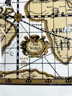 Vintage Cera "Old World Map" Pattern, Companion Serving Tray
