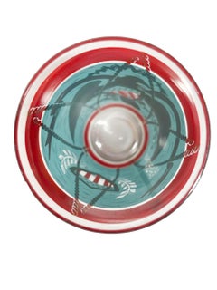 Vintage Cera Patriotic Drum Highball Glasses in Teal & Red Enamel with 22k Gold