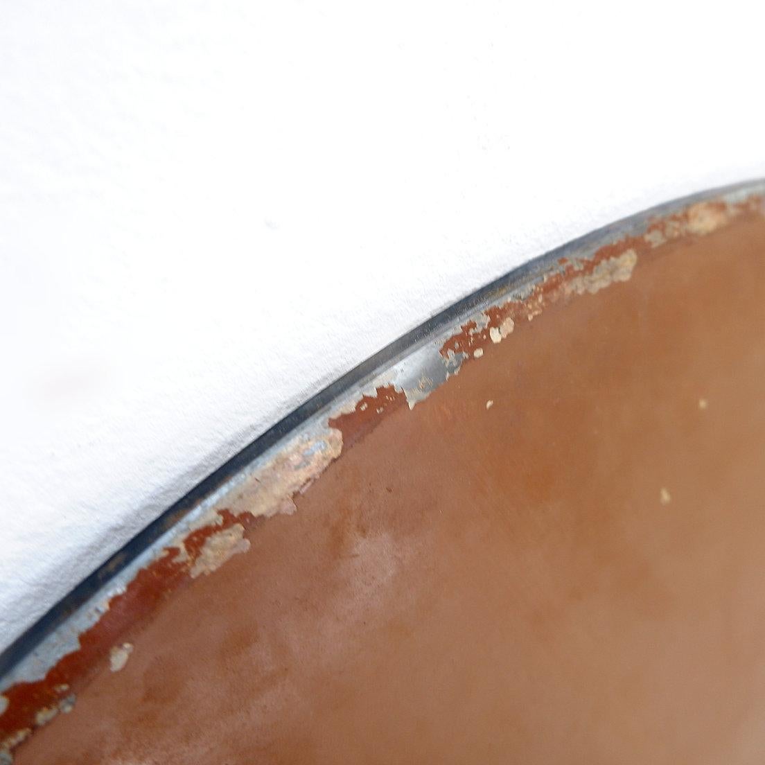 Vintage ceramic and leather ashtray from the 1950s, in the Keramos Sèvres style. im Angebot 6