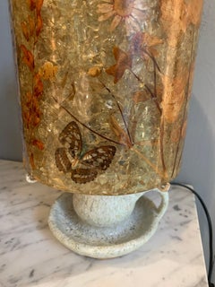 Vintage Ceramic and Resin Table Lamp