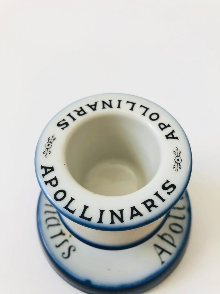Vintage Ceramic Apollinaris Match Striker For Sale at 1stDibs