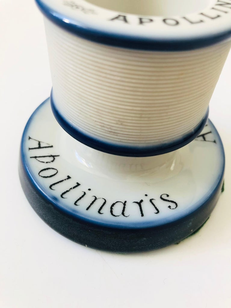 Vintage Ceramic Apollinaris Match Striker For Sale at 1stDibs