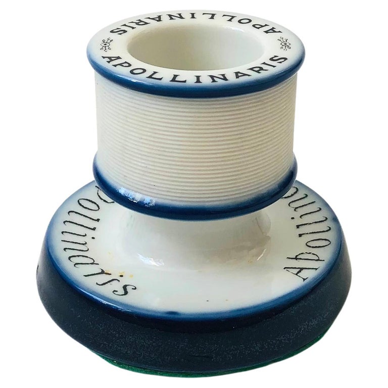 Vintage Ceramic Apollinaris Match Striker For Sale at 1stDibs