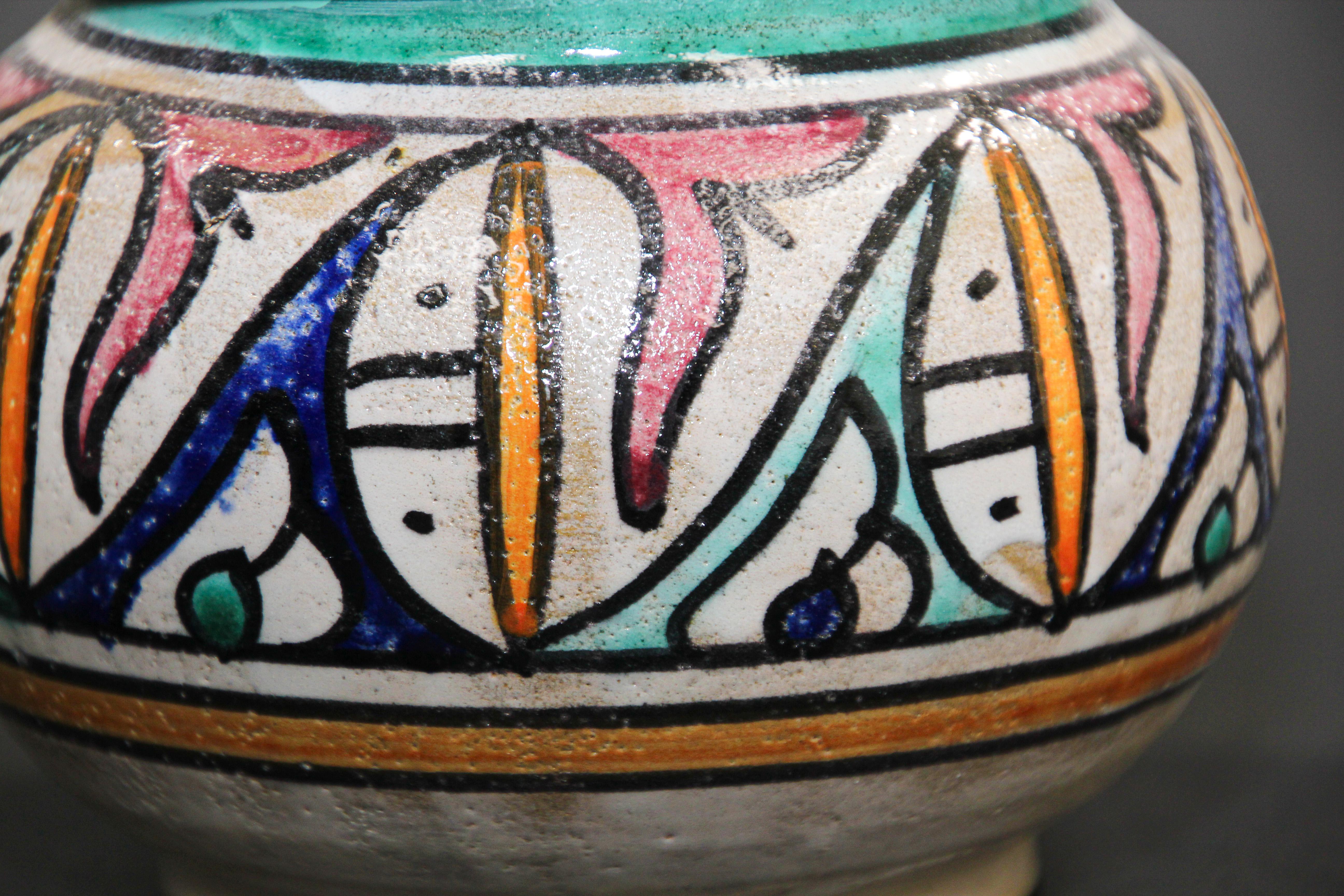 Vintage Ceramic Ashtray from Fez Morocco 1